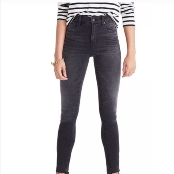 Madewell Denim - Madewell Skinny Skinny Faded Black Jeans